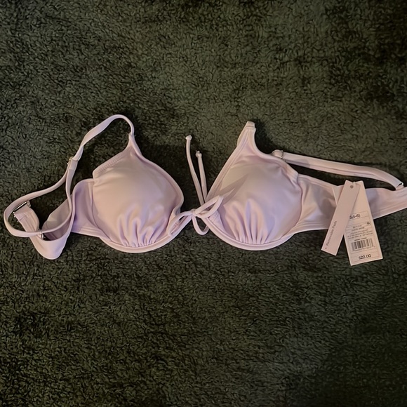 Women’s/juniors swimsuit. +extra top. NWT. Bikini size small purple/green 3pcs. - Picture 3 of 7